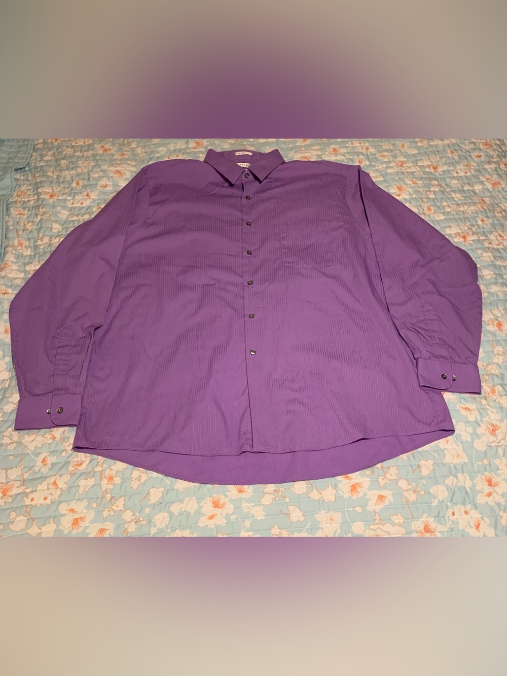 Van Heusen Purple Men's Dress Shirt